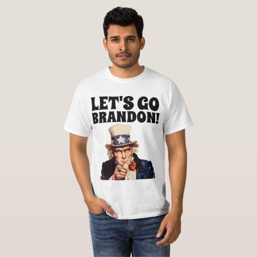 LET'S GO BRANDON f**k JOE BIDEN T - SHIRT (Vorne ganz)