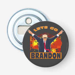 Let's Go Brandon Funny Anti Biden Trump Political  Flaschenöffner