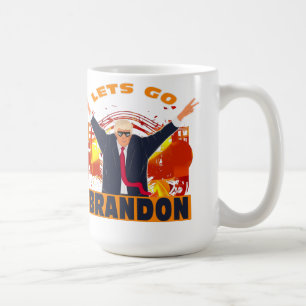 Let's Go Brandon Funny Anti Biden Trump Political  Kaffeetasse