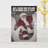LET'S GO BRANDON FUNNY SANTA CLAUS CHRISTMAS cards Karte (Gelbe Blume)