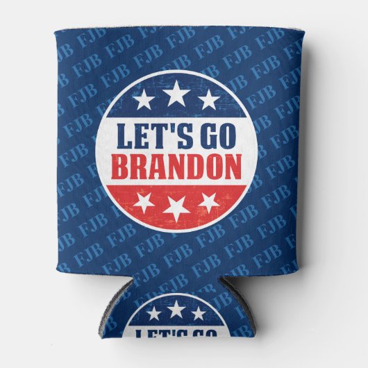 Let's Go Brandon gegen Joe Biden Pro trump 2024 Dosenkühler (Vorderseite)