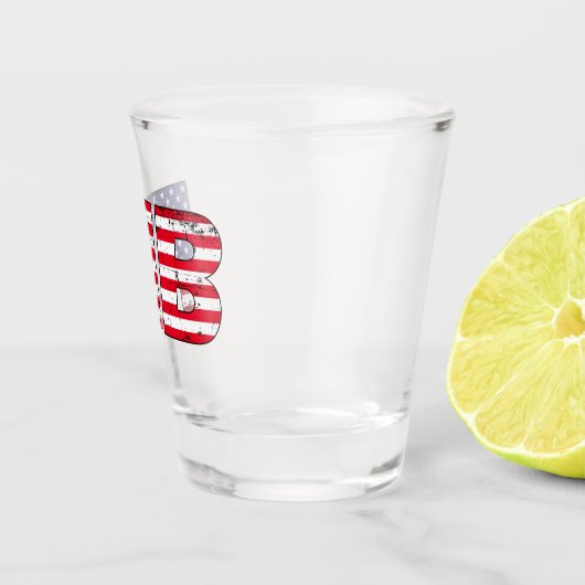 Let's Go Brandon gegen Joe Biden Pro trump 2024 Schnapsglas (Rechts)