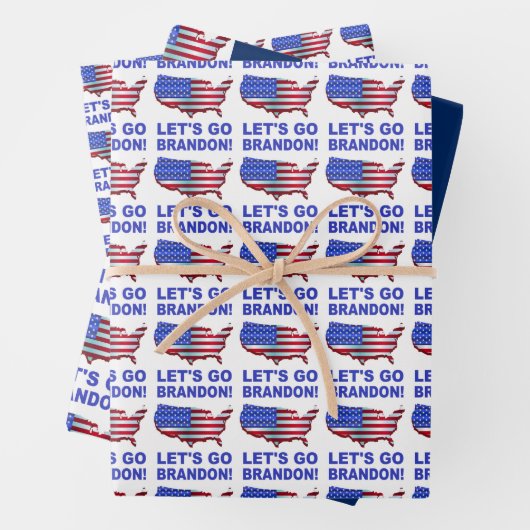 LET'S GO BRANDON GESCHENKPAPIER SET (Beispiel)