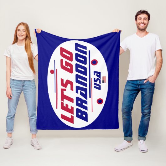 Let's Go Brandon hat eine Vertretung? Fleecedecke (Beispiel)