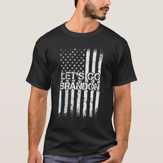 Let's Go Brandon Joe Biden Chant Impeach Biden USA T-Shirt (Vorderseite)
