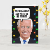 LET'S GO BRANDON JOE BIDEN FUNNY CHRISTMAS CARDS KARTE (Gelbe Blume)