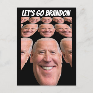 LET'S GO BRANDON JOE BIDEN FUNNY POSTCARDS POSTKARTE