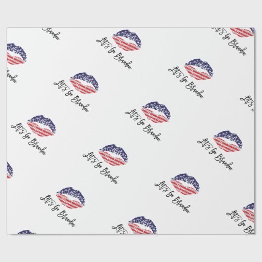 Let's Go Brandon Joe Biden Geschenkpapier (Flach)