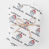 Let's Go Brandon Joe Biden Weihnachtswrappin Geschenkpapier Set (Beispiel)