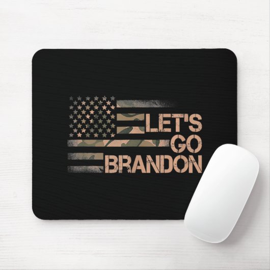 Let's Go Brandon Lasse Go Brandon Camouflage Ameri Mousepad (Mit Mouse)
