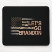 Let's Go Brandon Lasse Go Brandon Camouflage Ameri Mousepad (Vorne)