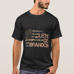 Let's Go Brandon Lasse Go Brandon Camouflage Ameri T-Shirt