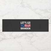 lets go brandon lets go brandon wasserflaschenetikett (Einzelnes Label)