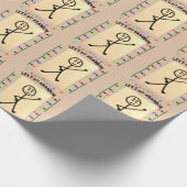 LET'S GO BRANDON lustige Weihnachtsverpackungspapi Geschenkpapier (Ecke)