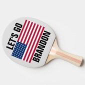 LET'S GO BRANDON Ping Pong Paddle Tischtennis Schläger (Seitenansicht)