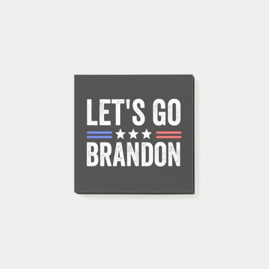 Let's Go Brandon Post-it Klebezettel (Vorderseite)