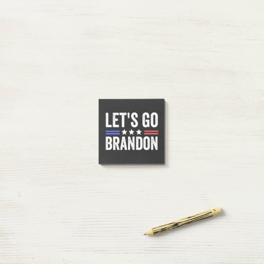 Let's Go Brandon Post-it Klebezettel (Auf Schreibtisch)