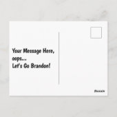 LET'S GO BRANDON POSTKARTE (Rückseite)