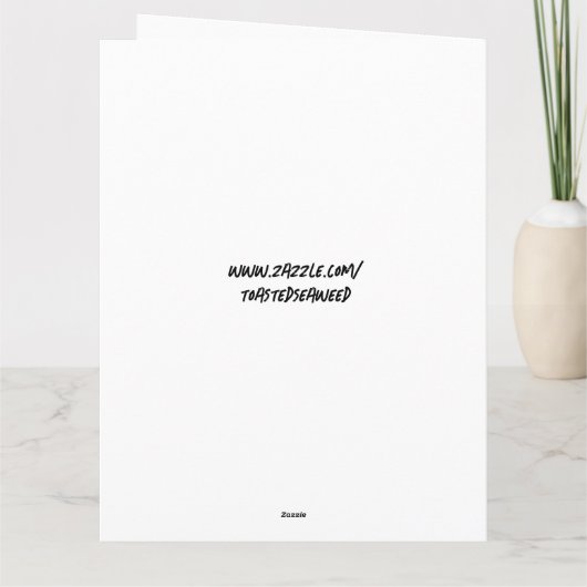 LET'S GO BRANDON SANTA BIDEN BIG CHRISTMAS CARD DANKESKARTE (Rückseite)