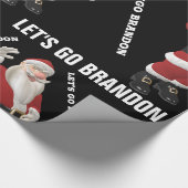LET'S GO BRANDON SANTA CHRISTMAS Wrapping Paper Geschenkpapier (Ecke)