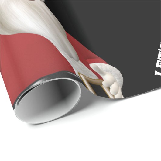 LET'S GO BRANDON SANTA CHRISTMAS Wrapping Paper Geschenkpapier (Rolleneckpunkt)