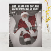 LET'S GO BRANDON SANTA CLAUS CHRISTMAS-Karten Karte (Gelbe Blume)