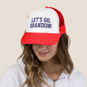 Let's Go Brandon Text gedruckt auf Trucker Hat Truckerkappe (Beispiel)