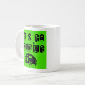 Let's Go Camping - Classic Small Trailer Kaffeetasse (Vorderseite Links)