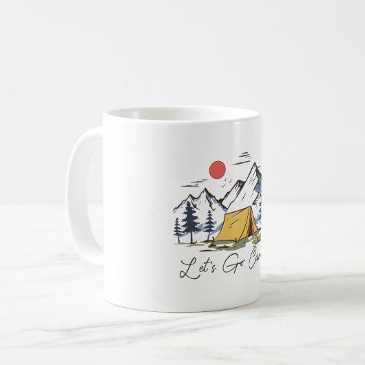 Let's Go Camping Kaffeetasse (Vorderseite Links)