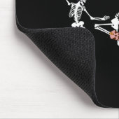 Let's Go Ghouls Dancing Skeleton Cowboy Western Ha Mousepad (Ecke)