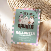 Let's Go Ghouls Groovy Halloween Costume Party Einladung