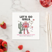 Let's Go Girls Cowgirl Bachelorette Weekend Serviette (Beispiel)