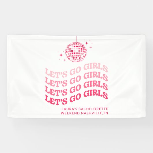 Let's Go Girls - Junggeselinnen-Abschied - Banner (Horizontal)