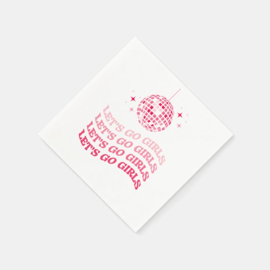 Let's Go Girls - Junggeselinnen-Abschied - Napkins Serviette (Ecke)