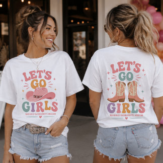 Let's Go Girls Nashville Junggesellinnen-Abschieds Tri-Blend Shirt