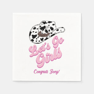 Let's Go Girls Nashville Pink Junggesellinnenabsch Serviette