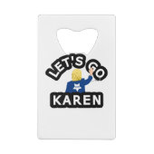 LET'S GO KAREN GELDBEUTEL FLASCHENÖFFNER (Rückseite)