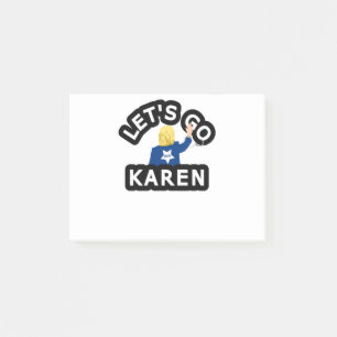 LET'S GO KAREN POST-IT KLEBEZETTEL