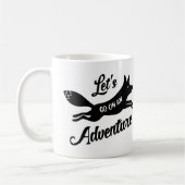 Let's Go On An Adventure White Mug Kaffeetasse (Links)