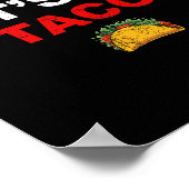 Let's Go Taco Funny Trump Always Chickens Out 17 Poster (Ecke)