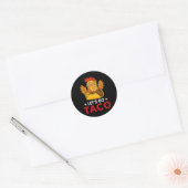 Let's Go Taco Funny Trump Always Chickens Out 53  Runder Aufkleber (Umschlag)