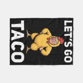 Let's Go Taco Funny Trump Chicken Suit Funny  Fleecedecke (Vorderseite (Horizontal))