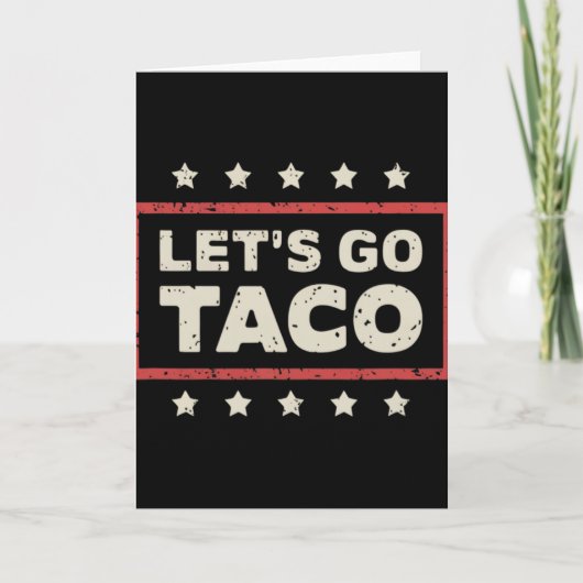 Let's Go Taco Karte (Vorderseite)