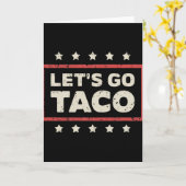 Let's Go Taco Karte (Gelbe Blume)