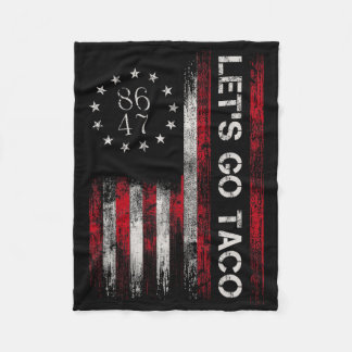 Let's Go Taco Shirt Funny Let's Go Taco 3  Fleecedecke