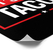 Let's Go Taco Shirt Funny Slogan Let's Go Taco 2  Poster (Ecke)