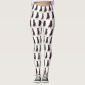 Let's Go! Walk Flat-Coated Retriever Dog (black) Leggings (Vorderseite)