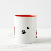 Let's Go! Walk Flat-Coated Retriever Dog (liver) Zweifarbige Tasse (Mittel)