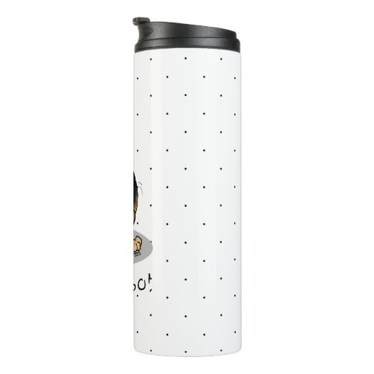 Let's Go! Walk German Shepherd Dog (black tan) Thermosbecher (Nach rechts gedreht)