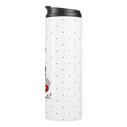 Let's Go! Walk Irish Water Spaniel Dog (liver 1) Thermosbecher (Nach rechts gedreht)